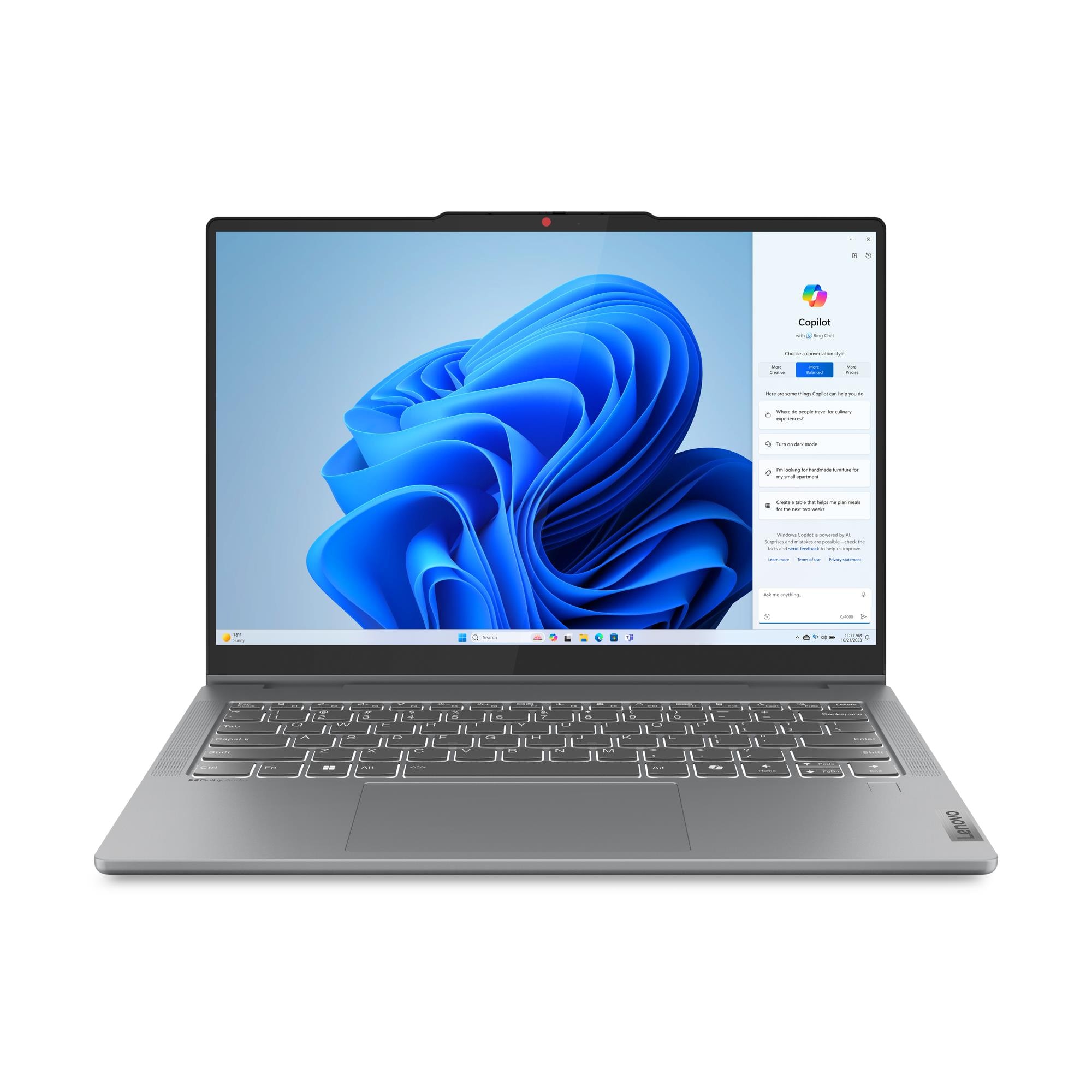 Lenovo IdeaPad 5 2in1 u tablet režimu