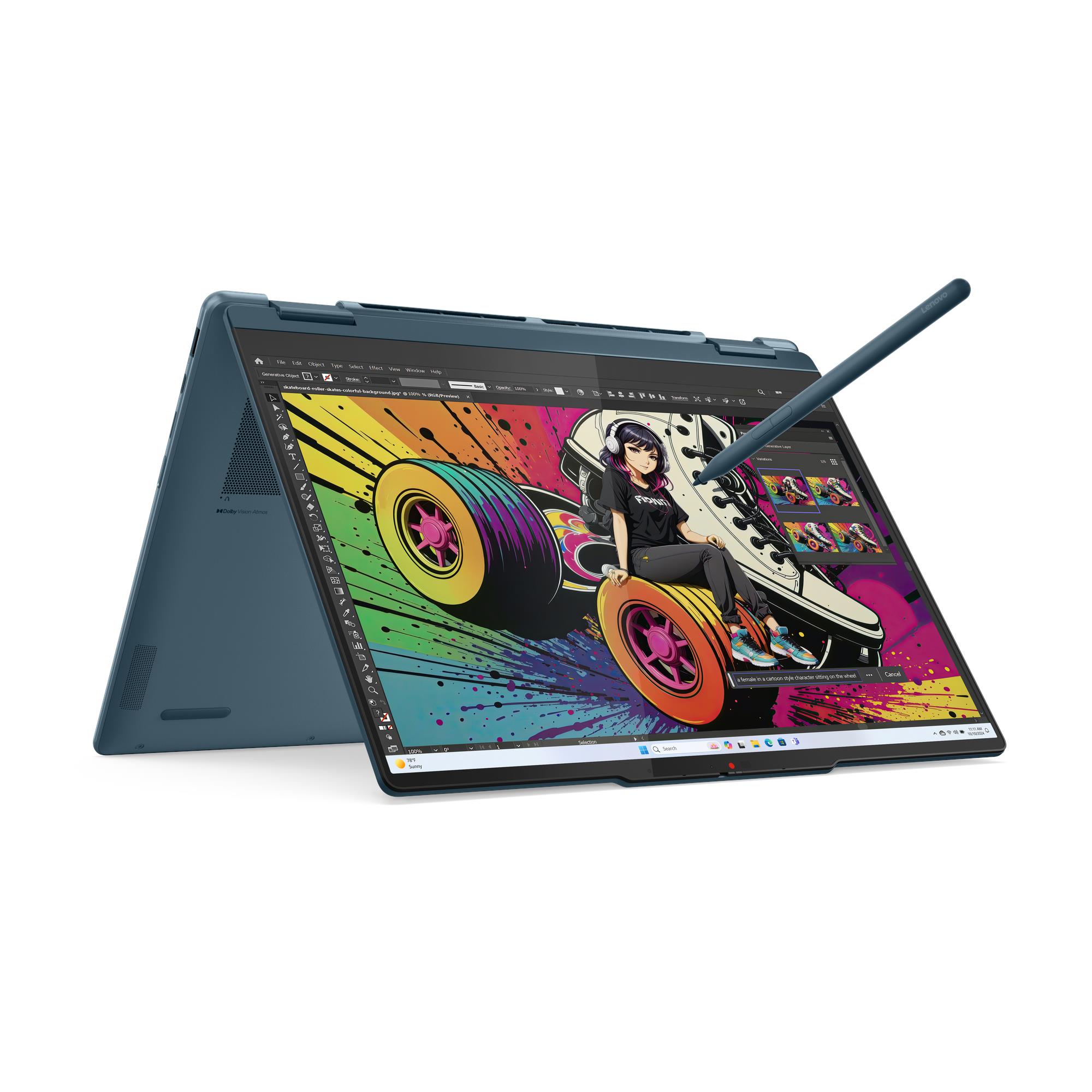 Lenovo Yoga 7 14AKP10 preklopljeni mod