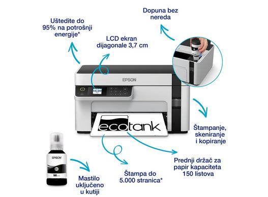 Epson M2120 - Prednji izgled