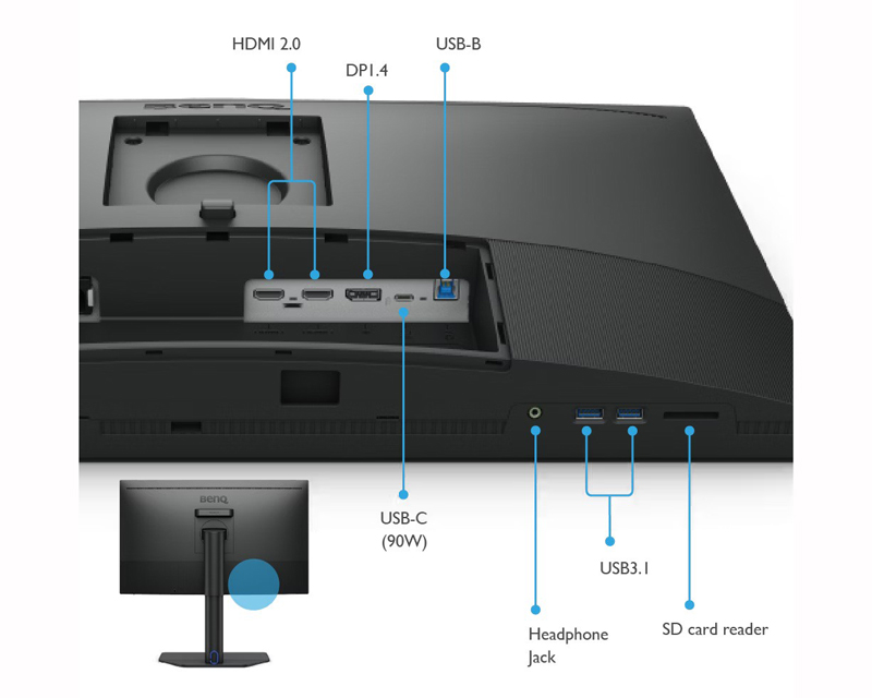 BenQ SW272U - Bočni prikaz
